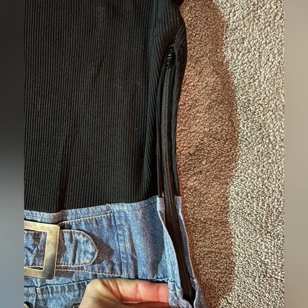 Vintage 90’s Mini jean DRESS by California Concepts Size 7 - Picture 9 of 10